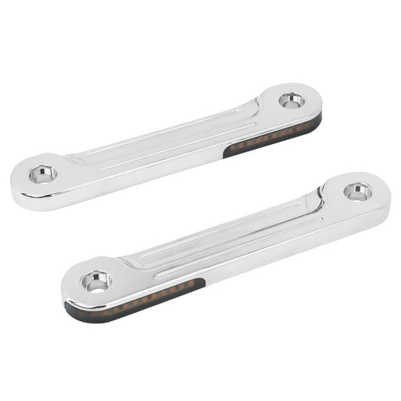 Front Flush Fork Amber LED Turn Signal Running Light Fit For Harley FLHX 1998-23