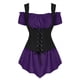 thumbnail image 1 of Vestido Medieval renacentista Victoria para mujer, disfraces de Cosplay Steampunk, camisa gótica de Carnaval de Halloween, chaleco, ropa de pirata vikingo, 1 of 3