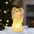 thumbnail image 6 of LED Light-Up Acrylic Angel Ornaments - Crystal-Like Cherub Angelic Night Light, Festive Christmas Decoration, Sparkling Imitation Crystal Angel Ornament for Home, 6 of 6