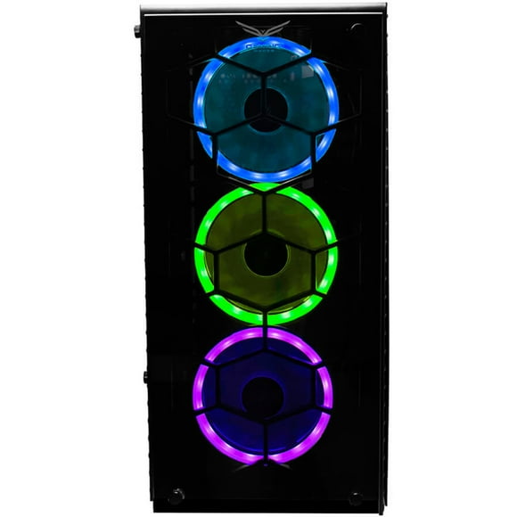 Gabinete Naceb Technology HYDRA RGB Cristal Templado 3 FAN RGB USB 3.0