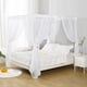 thumbnail image 2 of Cortina de cama WANFASO de gasa blanca para cama de matrimonio, 2 of 6