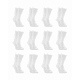 thumbnail image 3 of Fruit ot the Loom Calceta Escolar para Niña, Talla Chica, Color Blanco, 12 Pares, 3 of 7