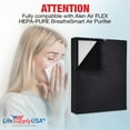 thumbnail image 2 of LifeSupplyUSA True HEPA Filter Replacement Compatible with Alen Air FLEX HEPA-PURE BreatheSmart Air Purifier, 2 of 5