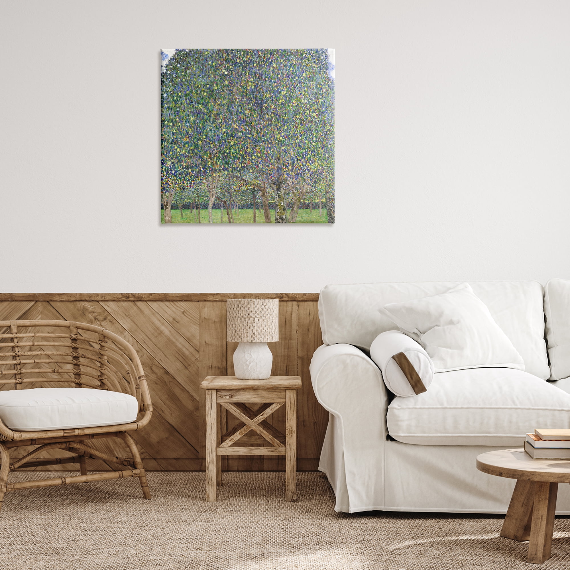 Stupell Industries Abstract Mosaic Trees Landscape & Nature Painting Wrapped Canvas Art Print Wall Art, 30 x 30