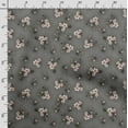 thumbnail image 3 of Soimoi Floral Vintage Printed, Poly Canvas Fabric, Decor Sewing Fabric By The Yard 56 Inch Wide,Decorative Fabric For Curtains Tote bags, Gray, 3 of 5
