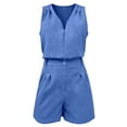 thumbnail image 4 of MuXiKeJi Clothes Women’s Summer Casual 2 Piece Short Sets 2026 Button Suit Vest Tops Shorts Dressy Business Work Outfits, 4 of 4