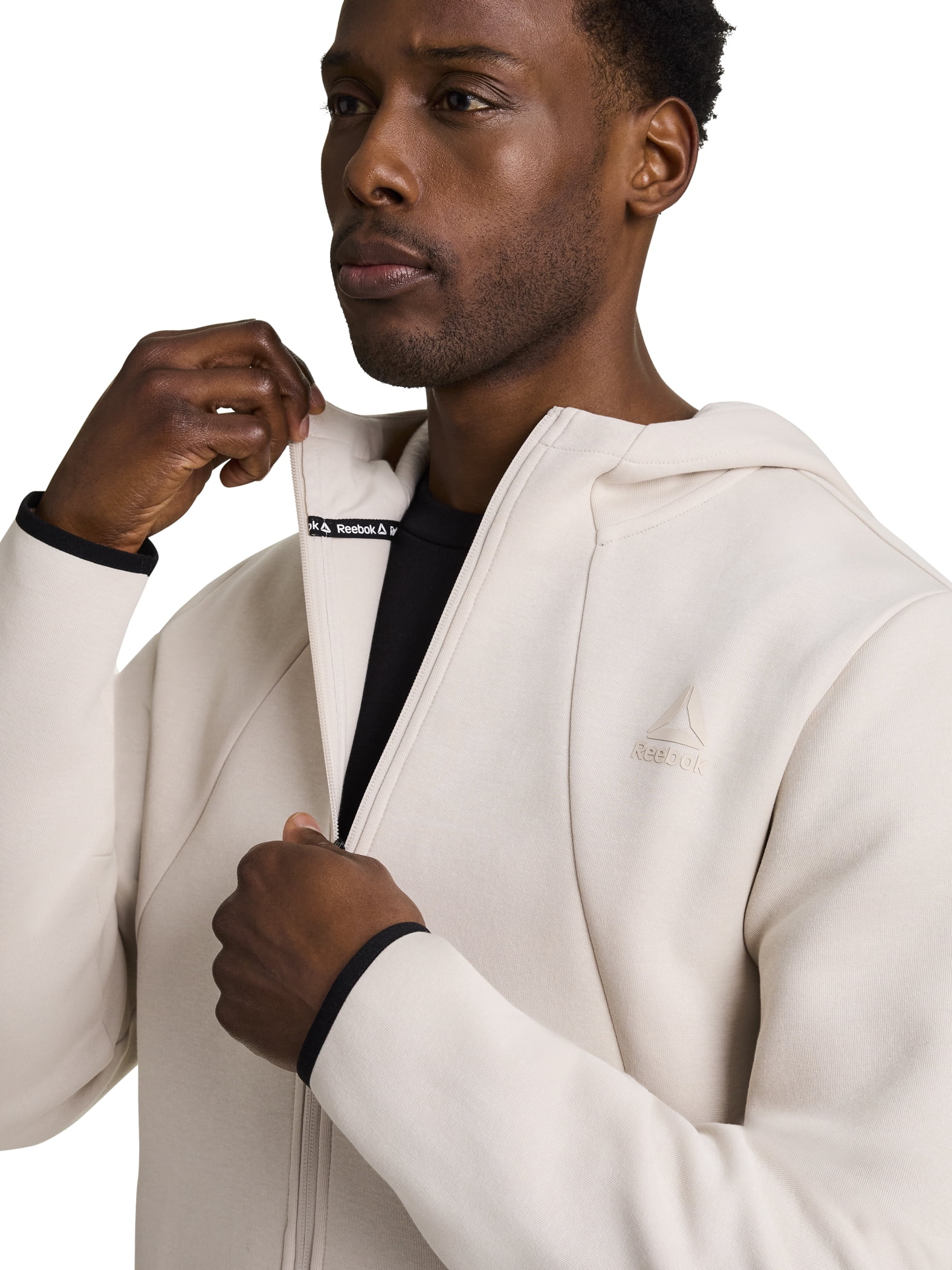 Reebok Men's and Big Men's Momentum Fleece Full Zip Hoodie, Sizes XS-5XL