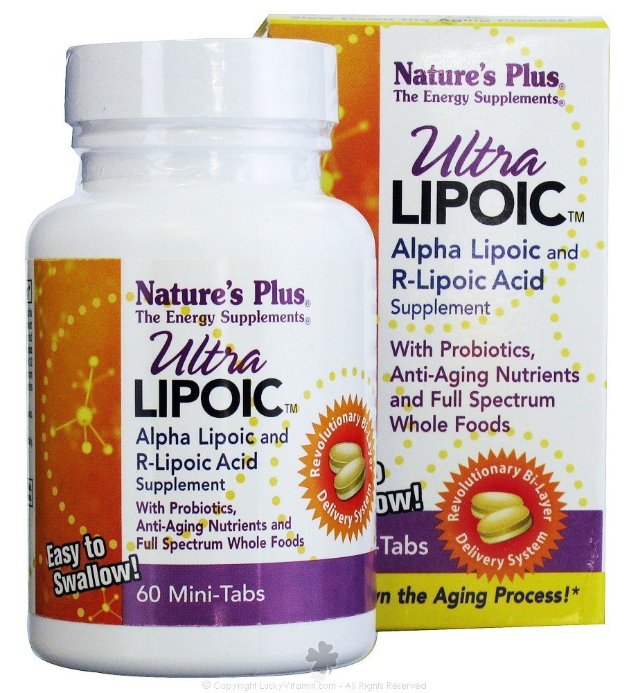 Nature's Plus Ultra Lipoic Alpha Lipoic & RLipoic Acid MiniTabs