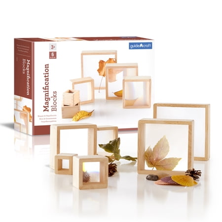 Guidecraft Magnification Blocks  6 Per Pack