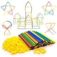 thumbnail image 1 of Juego de construcción PicassoTiles, juego de construcción con pajitas, 400 piezas, 1 of 9