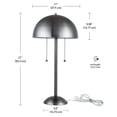 thumbnail image 6 of Novogratz x Globe Electric Haydel 21" 2-Light Blackened Steel Table Lamp,67334, 6 of 9