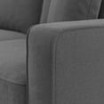 thumbnail image 5 of Stockton 99W L Shaped Sectional Couch with Ottoman in Gray Herringbone Fabric, 5 of 7