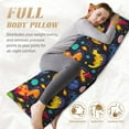 thumbnail image 5 of Gaeub Dinosaurs in Space Printed Long Body Pillowcase Envelope Closure 1 Pack Wrinkle for Night Sweats - 20x54 in, 5 of 8