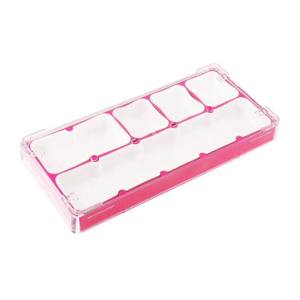 Caja de almacenamiento de piezas de reloj protectora multiusos para herramientas de reloj y hardware rosa rosa