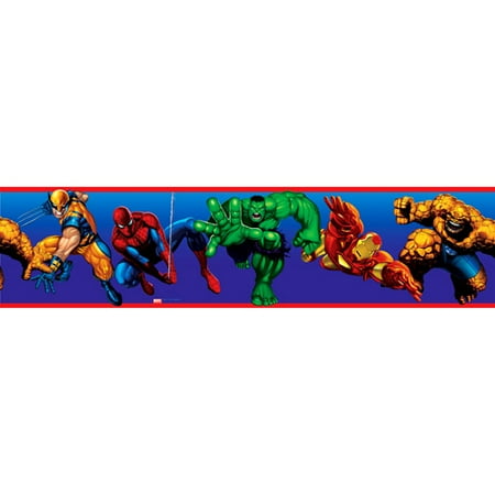 RoomMates - Marvel Heroes Peel & Stick Wall Border