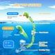 thumbnail image 5 of Set de Snorkel MELUMILU para Niños con Visión Panorámica de 180° y Sistema Seco, 5 of 7