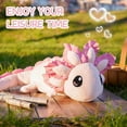 thumbnail image 2 of Oversized Axolotl Stuffed Animals for Adults & Kids, 5lbs Large Weighted Axolotl Lap Animals Plush Gift for Valentine Birthday Holidays BirthdayBirthday Birthday, 2 of 18