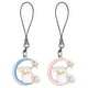 thumbnail image 1 of 2 pcs luna estrella estrella encantadores de teléfono lindos cadenas de correa de teléfono decorativo del teléfono celular, 1 of 6