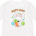 thumbnail image 4 of Inktastic Happy Easter Bunny with Eggs and Carrot Boys or Girls Long Sleeve Toddler T-Shirt, 4 of 5