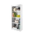 thumbnail image 5 of CorLiving Hawthorne White Engineered Wood 4 Shelf Bookcase with 3 Adjustable Shelves - Bedroom, Office, Living Room, Multi-Purpose, Décor Holder, Storage Shelving Unit, 5 of 6
