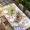 white, variant on Easter Bunny Table Cloths for 5 Foot Rectangle Tables, Colorful Easter Eggs Eucalyptus Grey Wooden Patio Waterproof Elastic Fitted Tablecloths, Washable Rectangular Table Cover for Camping