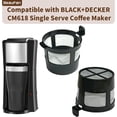 thumbnail image 2 of 1 Pack Reusable Coffee Filter Compatible with BLACK+DECKER CM618 Single Serve Coffee Maker, 2 of 6