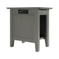 Nantucket Chair Side Table with Charging Station in Multiple Colors