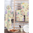 thumbnail image 2 of Easter Colorful Eggs Kitchen Dish Towels for Drying Dishes Set of 3, Spring Flowers Leaves Country Plants Yellow Waffle Weave Microfiber Hand Tea Bathroom Towels Quick Dry & Absorbent Towel 15.7x23.6, 2 of 7