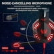 thumbnail image 4 of G2000 gaming headset; surround stereo gaming headphones with noise-canceling microphone; for PS5, PS4, Xbox One, Nintendo Switch, PC, Mac; red., 4 of 5