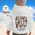thumbnail image 2 of XEGLSBU Hoodies for Girls 12-14 Girls Hoodies & Sweatshirts For Toddler To Big Kids Hoodie Letter Long Sleeve Pocket Hoodie Jacket 3-White Size 1-2 Years, 2 of 4