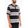 thumbnail image 4 of Mens Classic Charlie Brown Old School Striped Midweight Polo Shirt Street Casual Tshirt, 4 of 5
