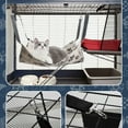 thumbnail image 5 of SPOORYYO Reversible Pet Hanging Hammock with Straps & Metal Hooks, Double-Sided Breathable Cage Bed for Cats Small Dogs Rabbits, 5 of 6