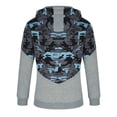 thumbnail image 5 of TFEOQRY Men's Hooded Sweatshirts Fashion Loose Zipper Sport Thermal Jackets with Pockets Long Sleeve Hooded Tops Light Blue, 5 of 6