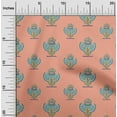 thumbnail image 1 of oneOone Georgette Viscose Fabric Floral Block Print Sewing Fabric BTY 42 Inch Wide, 1 of 4