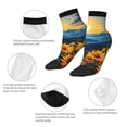 thumbnail image 5 of Pofeuu Elegant Sunset Sunflower Print 30cm Socks, Adult Running Hiking Socks for Youth and Adult, 5 of 7