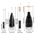 thumbnail image 2 of Multi-functional Dust Removal Kitchen Cleaning Tool With Beechwood Handle Cleaning Brush Soda Stream Bottle Brush Glassware Jars Cleaner 04, 2 of 8