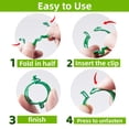 thumbnail image 3 of Pinzas de soporte para plantas CIQIYO®, 100 unidades, para tomate y vid (verdes), 3 of 9