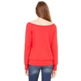 thumbnail image 2 of Bella + Canvas Ladies' Sponge Fleece Wide Neck Sweatshirt, 2 of 4