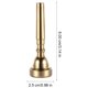 thumbnail image 2 of Greenadscape Pieza De Repuesto Para Boca De Metal Dorado Accesorio Duradero Para Trompetistas, 2 of 8