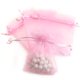 thumbnail image 3 of Bolsas de organza de regalo Boshen, 100 unidades, 13 x 18 cm, con cordón rosa, 3 of 8