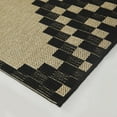thumbnail image 4 of Balta Rowena Diamond Stripe Indoor/Outdoor Area Rug Black 7'10" x 10' 8' x 10', 4 of 5