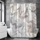 thumbnail image 1 of Cortina de ducha de baño Patrón abstracto Decoraciones de tela Juegos de decoración de baño con ganchos JAMW Sencillez, 1 of 5