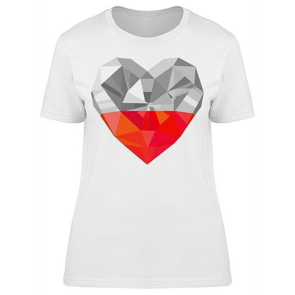 Crystal Gem Polish Heart T-Shirt Women -Image by Shutterstock, Female x-Large