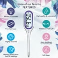 thumbnail image 4 of iProven Basal Body Thermometer with Backlight & Big Digits, 1/100 Degree High Precision, BBT for Ovulation Tracking, 30 Memory Recall, Accurate Fertility Temperature Tracker, 4 of 7