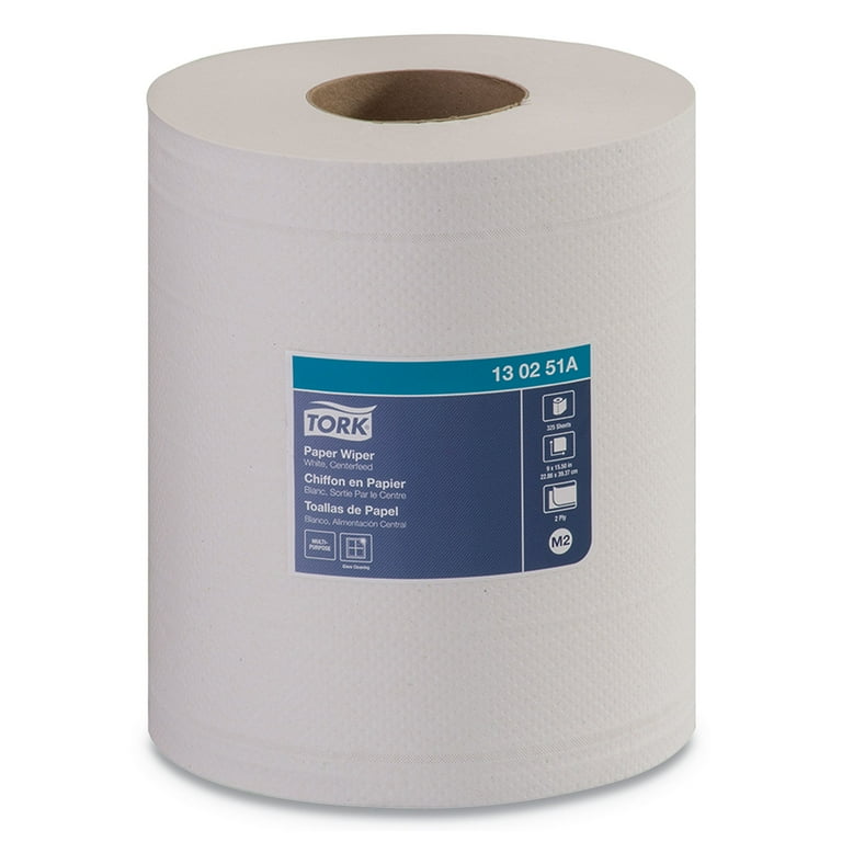 Centerfeed Paper Wiper, 1-Ply, 7.7 x 11.8, White, 305/Roll, 6/Carton Centerfeed Paper Wiper, 1-Ply, 7.7 x 11.8, White, 305/Roll, 6/Carton