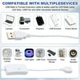 thumbnail image 4 of Uxcell USB Cable with ON/Off Toggle Switch, Uxcell USB Male to Female Extension Cord, for LED Desk Lamp LED Strip White 2, 4 of 6