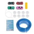 thumbnail image 3 of lionlar 15 ft Bendable Racetrack with 4 Alloy Cars Kit Strong Suction Cups Multifunctional for Physics Powered Race Portable Kids Toy Blue, 3 of 9