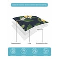 thumbnail image 5 of Quilts Twin-XL Size Bedding Set, Lemons Leaves Lightweight Quilted Comforter, Summer Fruits Floral Botanical Black Soft Reversible Bedspread Coverlet with Pillow Covers for All Season, 68" x 98", 5 of 7