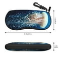 thumbnail image 2 of Balery White Jellyfish Dansing in the Ocean for Zipper Sunglasses Case, Eyeglasses Cases, Protective Case For Glasses,Flexible Eyewear Storage,Multi-Purpose Key Lock Case, 2 of 6