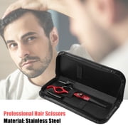 Vocoste Professional Hair Cutting Shears 6.5inch Steel Razor Edge Barber Scissors Red